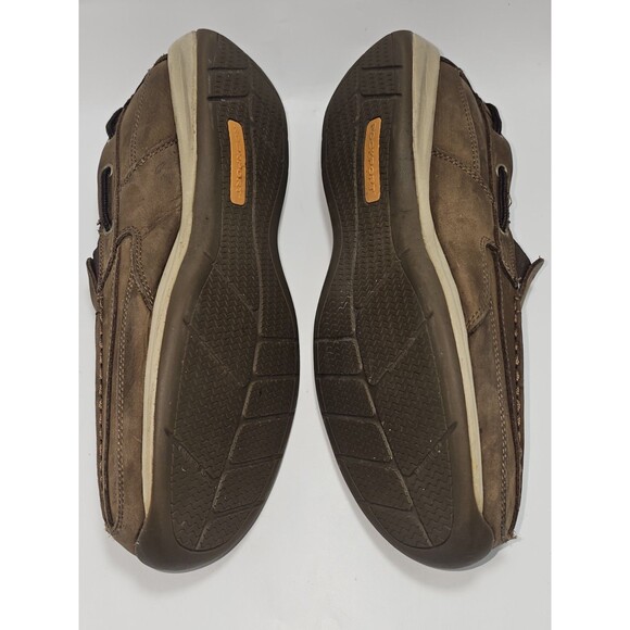 Rockport Works RK6737 Steel Toe Boat Shoe Men\'s 12 M Brown Leather Slip-On main image 6